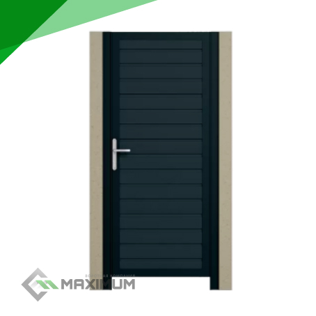 Калитка уличная Алютех Prestige 900x2100 мм с заполнением сэндвич-панель